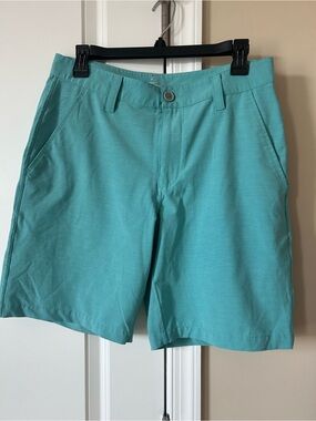 Southern Tide Men's Teal Flat Front Shorts